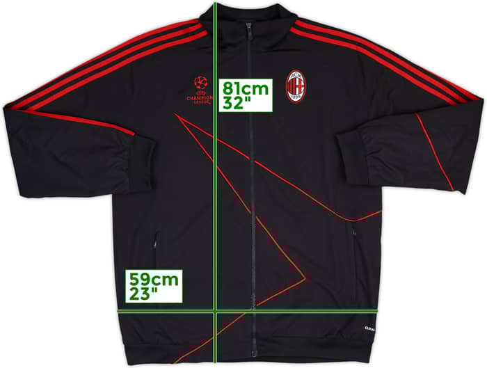 2009-10 AC Milan adidas CL Track Jacket - 9/10 - (L)