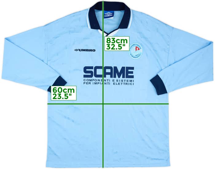 1998-99 Albinoleffe Match Issue Home L/S Shirt #14