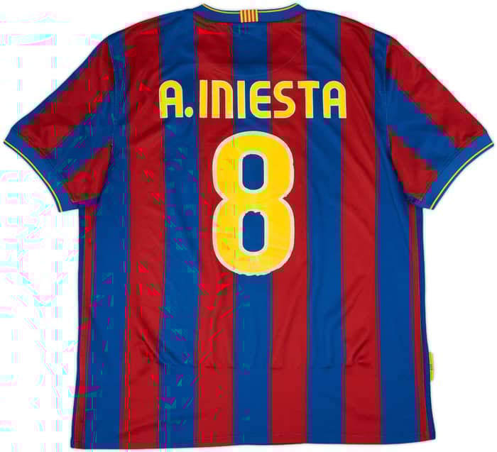 2009-10 Barcelona Home Shirt A.Iniesta #8 - 5/10 - (L)