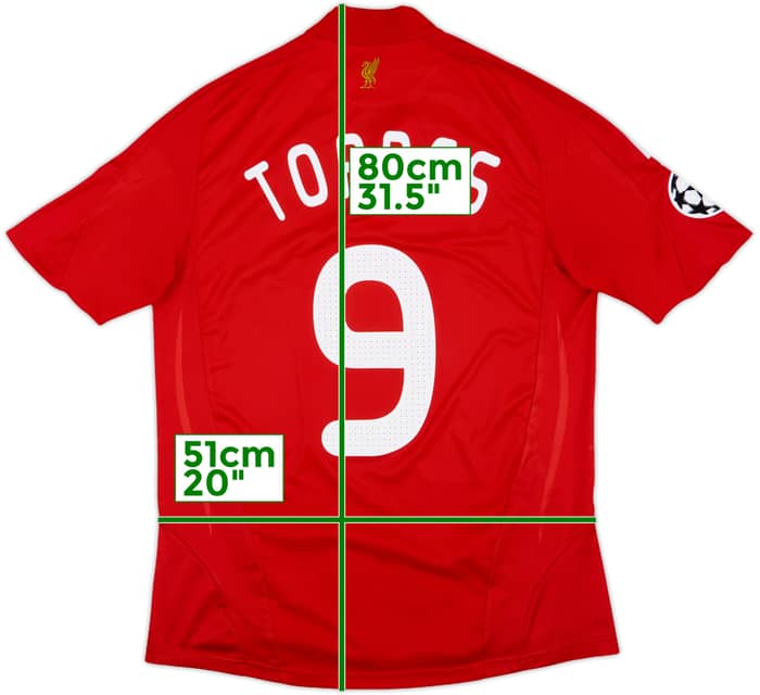 2008-10 Liverpool Home Shirt Torres #9 - 4/10 - (M)