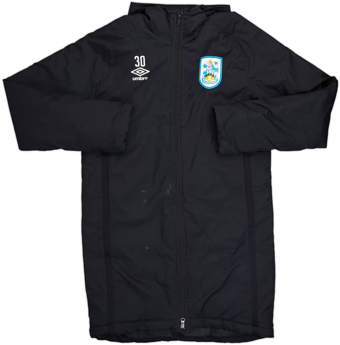 2020-21 Huddersfield Umbro Player Issue Hooded Padded Bench Coat #30 - 6/10 - (M)