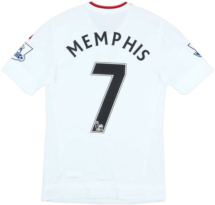 2015-16 Manchester United Match Issue Home Shirt Memphis #7