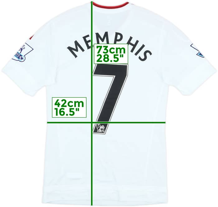 2015-16 Manchester United Match Issue Home Shirt Memphis #7