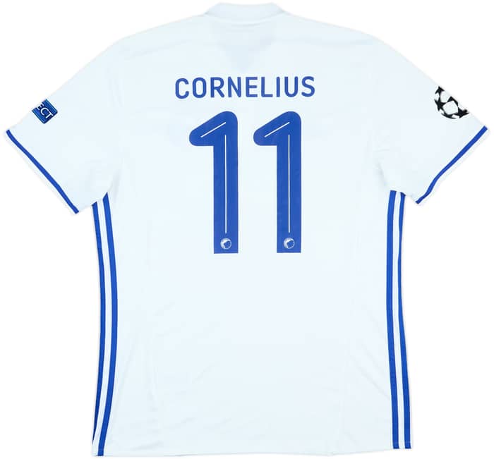 2016-17 FC Copenhagen Match Issue Champions League Home Shirt Cornelius #11
