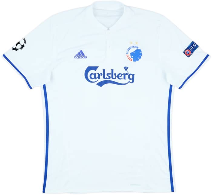 2016-17 FC Copenhagen Match Issue Champions League Home Shirt Cornelius #11