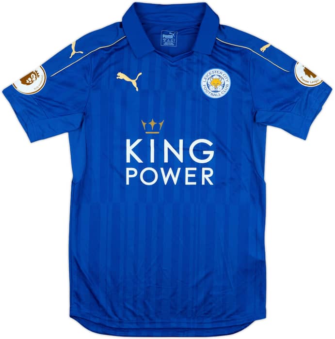 2016-17 Leicester Match Issue Signed Home Shirt Ndidi #25