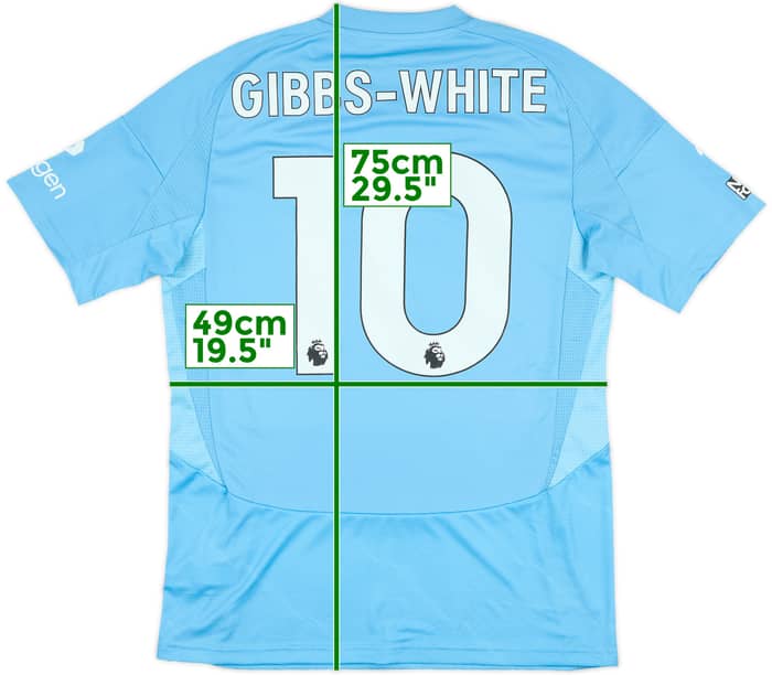 2024-25 Nottingham Forest Match Issue Third Shirt Gibbs-White #10