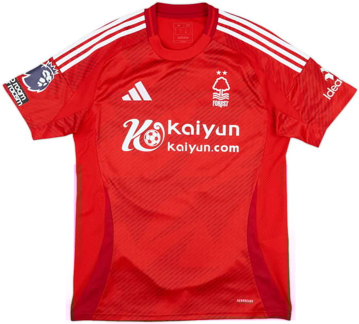 2024-25 Nottingham Forest Match Issue Home Shirt Sosa #24