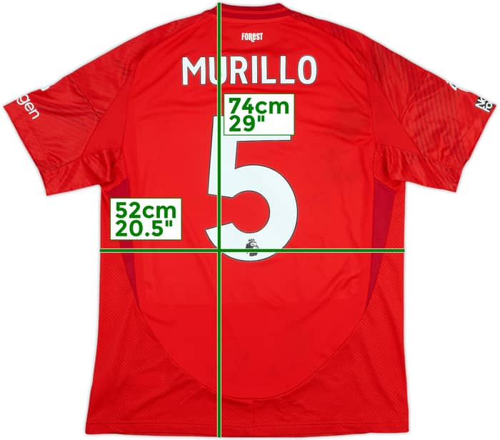 2024-25 Nottingham Forest Match Worn Home Shirt Murillo #5