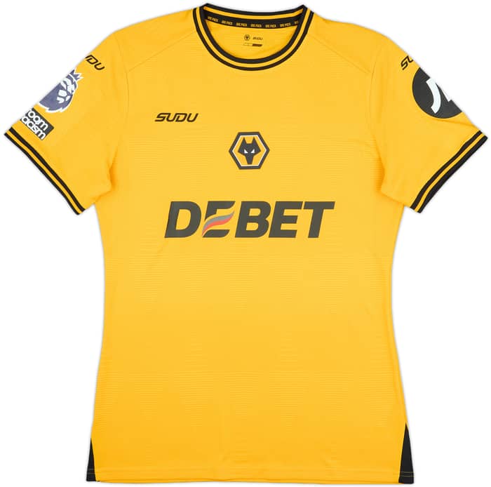 2024-25 Wolves Match Issue Home Shirt Strand Larsen #9