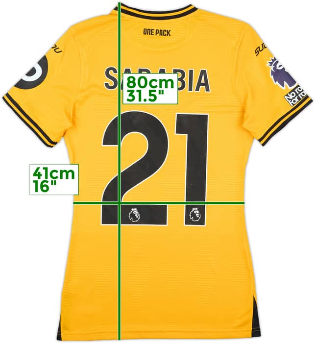 2024-25 Wolves Match Issue Home Shirt Sarabia #21