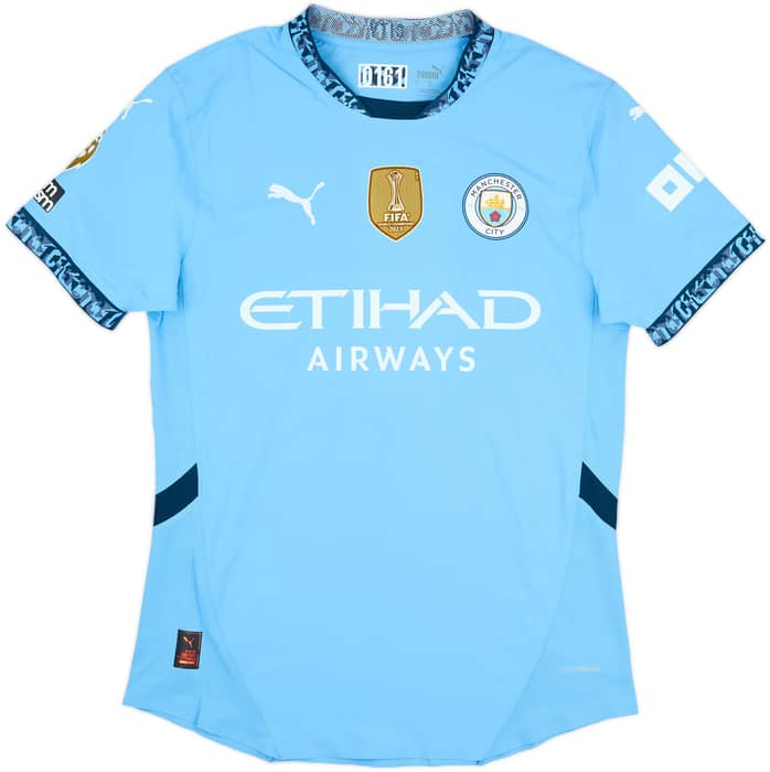 2024-25 Manchester City Match Issue Home Shirt Foden #47