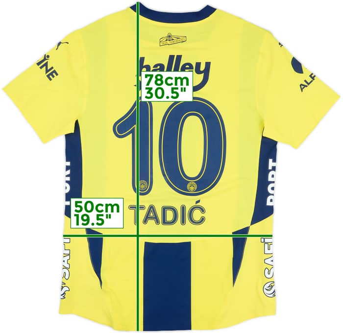 2024-25 Fenerbahce Player Issue Home Shirt Tadic #10 - 8/10 - (M)