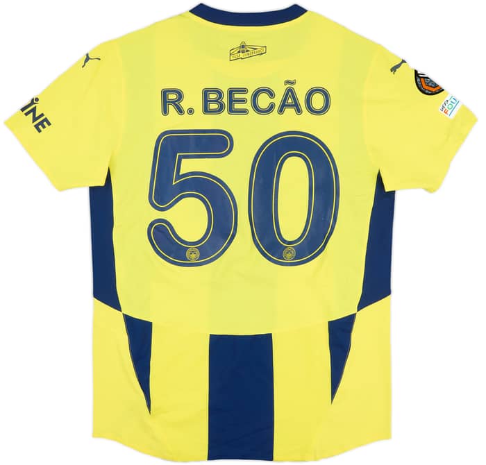 2024-25 Fenerbahce Match Issue Europa League Home Shirt R. Becao #50