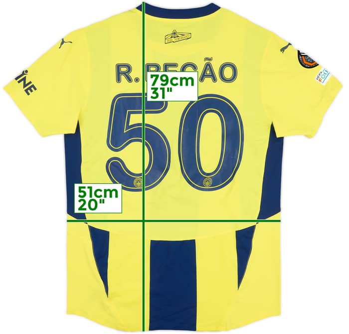 2024-25 Fenerbahce Match Issue Europa League Home Shirt R. Becao #50