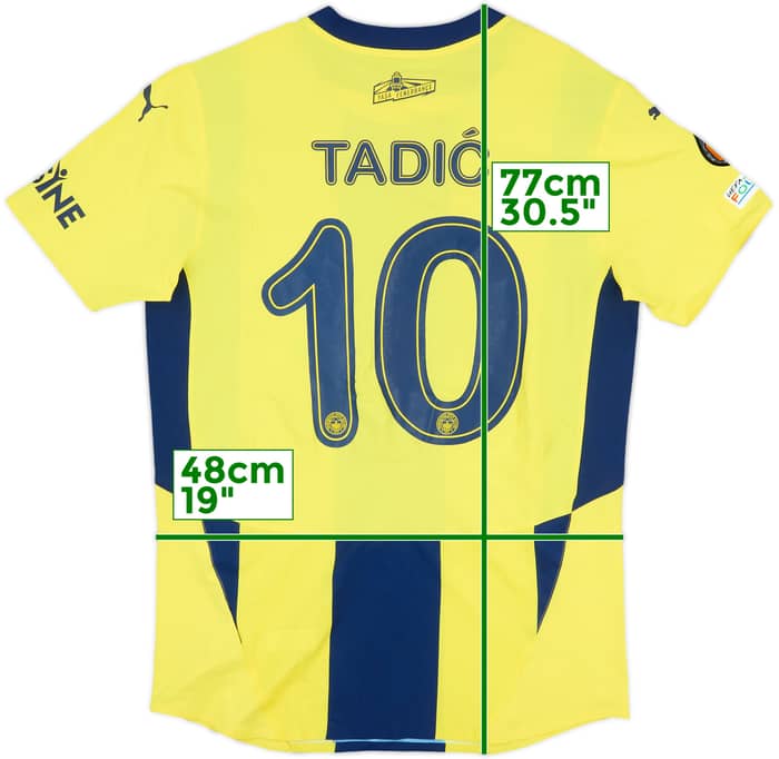 2024-25 Fenerbahce Match Issue Europa League Home Shirt Tadic #10