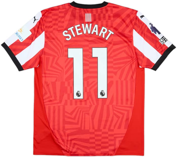 2024-25 Southampton Match Issue Home Shirt Stewart #11