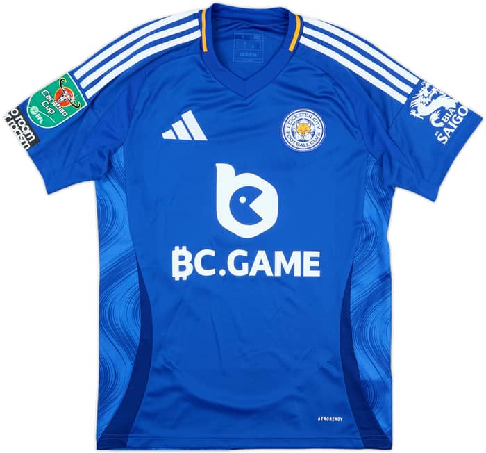 2024-25 Leicester Match Issue Carabao Cup Home Shirt De Cordova-Reid #14