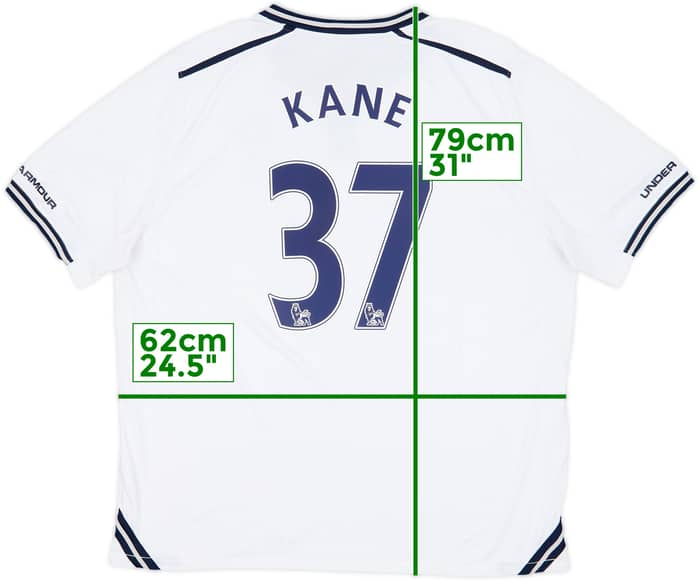 2013-14 Tottenham Home Shirt Kane #37 - 7/10 - (XXL)