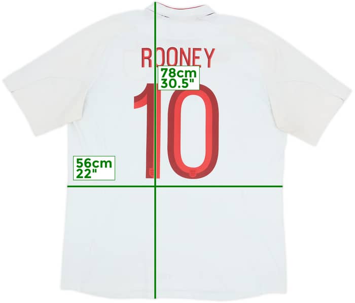 2012-13 England Home Shirt Rooney #10 - 5/10 - (L)