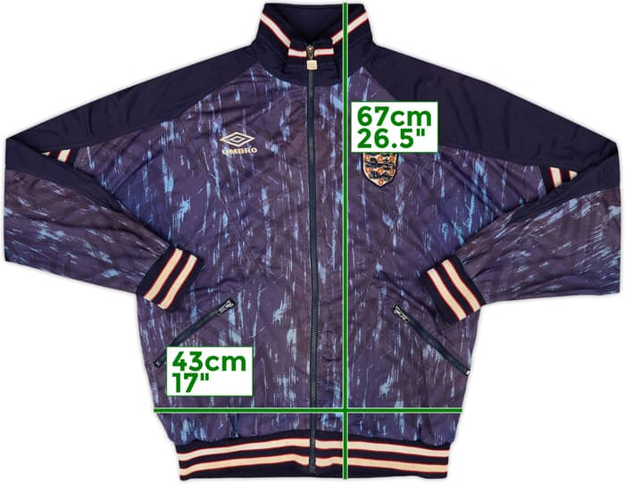 1993-95 England Umbro Track Jacket - 7/10 - (M)
