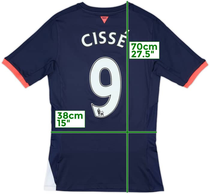 2015-16 Newcastle Player Issue Third Shirt Cisse #9 (M)