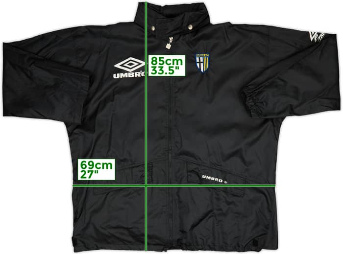 1993-95 Parma Umbro Hooded Rain Jacket - 8/10 - (XL)