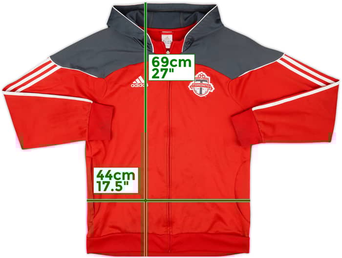 2010-11 Toronto adidas Hooded Track Jacket - 7/10 - (L/XL)