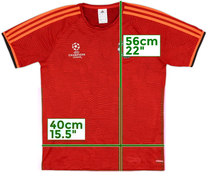 2015-16 Manchester United adizero Champions League Training Shirt - 10/10 - (S)