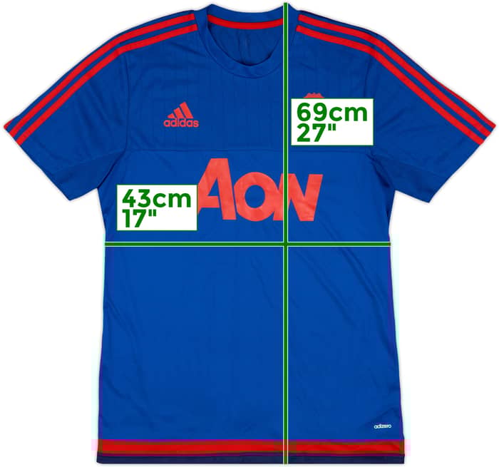 2015-16 Manchester United adizero Training Shirt - 8/10 - (M)