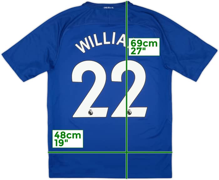 2017-18 Chelsea Home Shirt Willian #22 - 9/10 - (M)