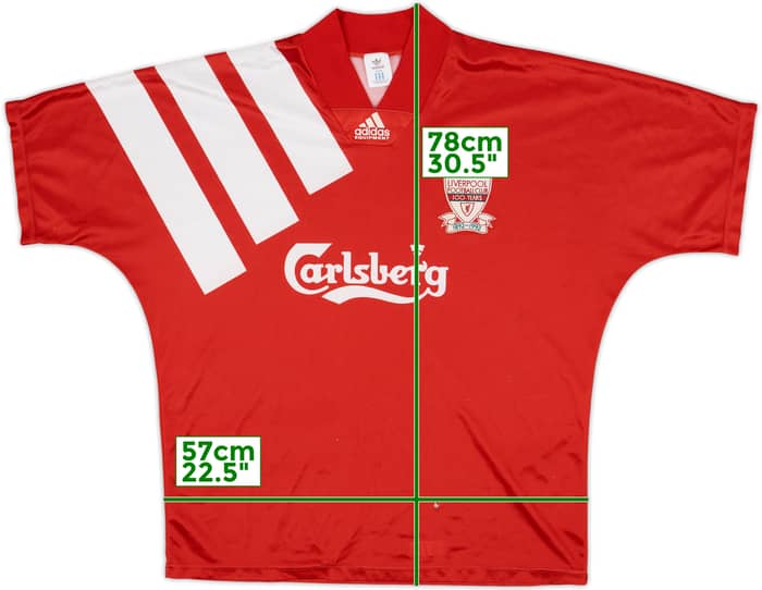 1992-93 Liverpool Centenary Home Shirt - 5/10 - (L)