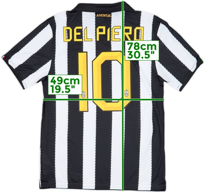 2010-11 Juventus Home Shirt Del Piero #10 (M)