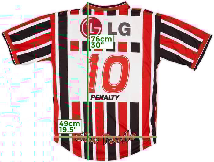 2001-02 Sao Paulo Away Shirt #10 - 7/10 - (M)