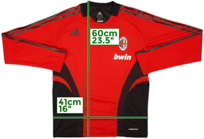2008-09 AC Milan adidas Formotion Training L/S Shirt - 8/10 - (L)