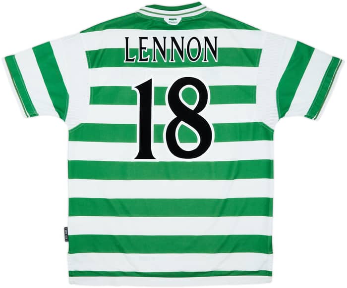 1999-01 Celtic Home Shirt Lennon #18 - 6/10 - (XL)