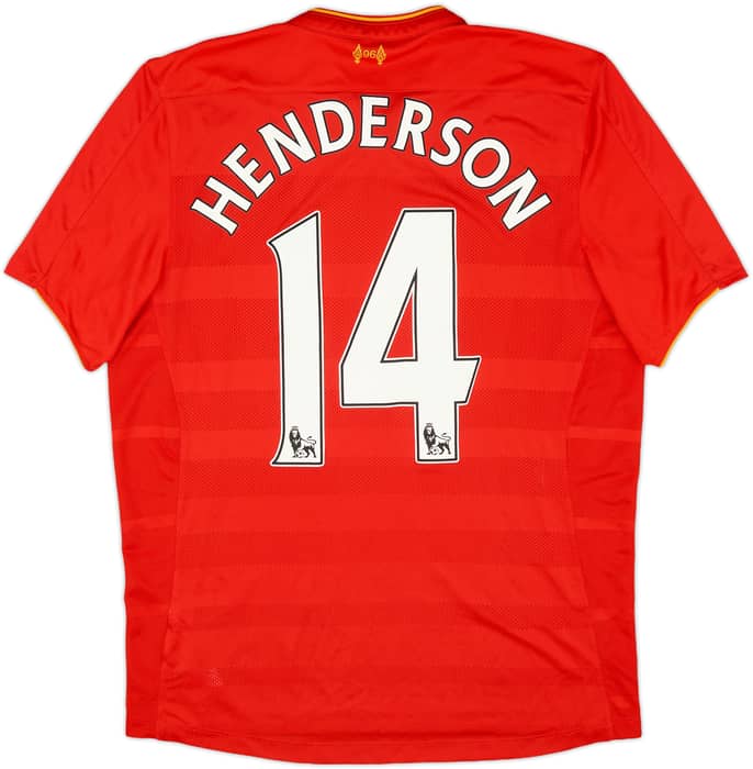 2016-17 Liverpool Home Shirt Henderson #14 - 9/10 - (L)
