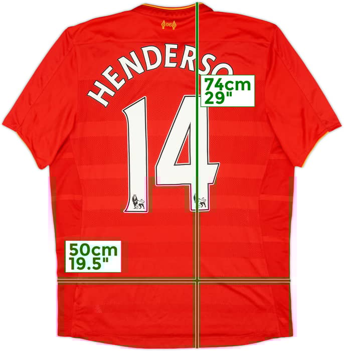 2016-17 Liverpool Home Shirt Henderson #14 - 9/10 - (L)