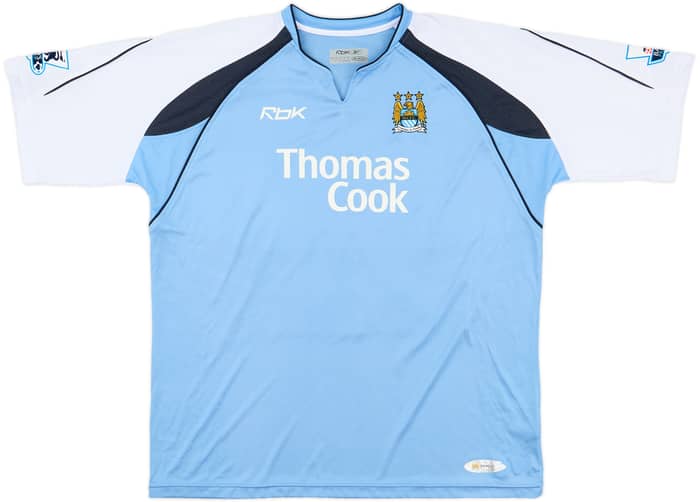 2006-07 Manchester City Home Shirt Dunne #22 - 7/10 - (XL)