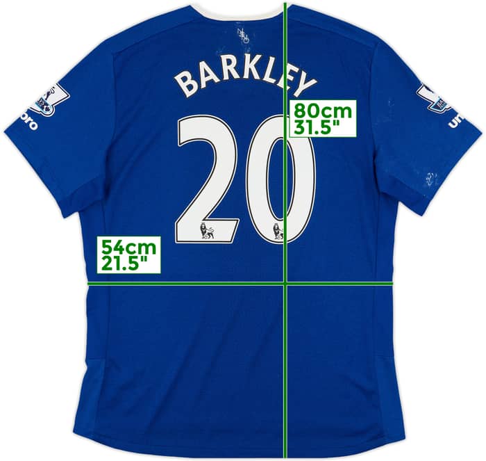 2015-16 Everton Home Shirt Barkley #20 - 6/10 - (XL)