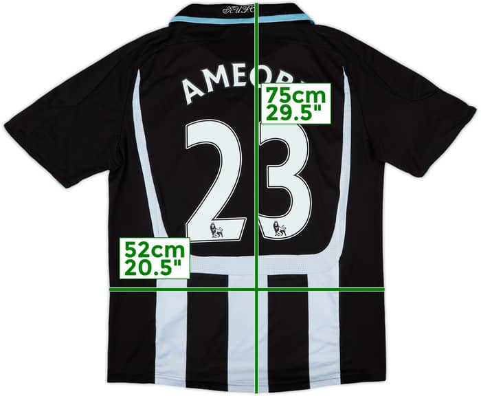 2007-09 Newcastle Home Shirt Ameobi #23 - 5/10 - (M)
