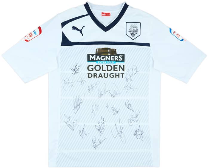 2012-13 Preston North End Squad Signed Home Shirt Trundle #10 - 8/10 - (L)