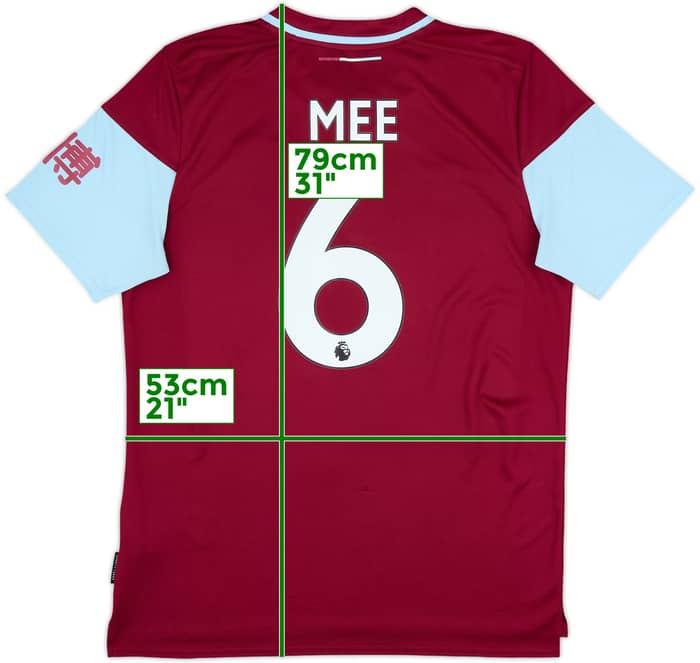 2020-21 Burnley Home Shirt Mee #6 - 8/10 - (L)