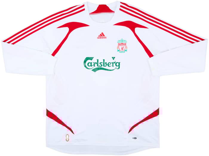2007-08 Liverpool Away L/S Shirt Gerrard #8 - 7/10 - (3XL)