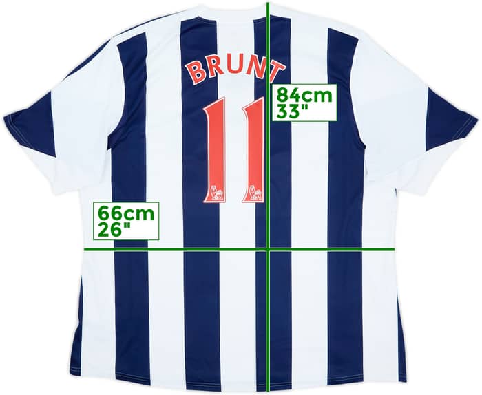 2013-14 West Brom Home Shirt Brunt #11 - 5/10 - (3XL)