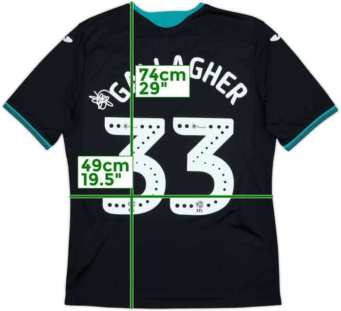 2019-20 Swansea Away Shirt Gallagher #33 - 8/10 - (M)
