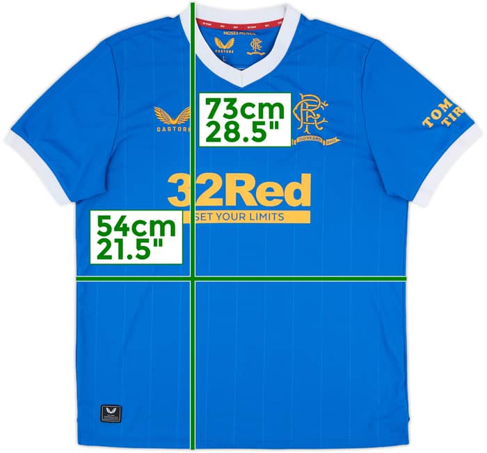 2021-22 Rangers Home Shirt - 7/10 - (L)