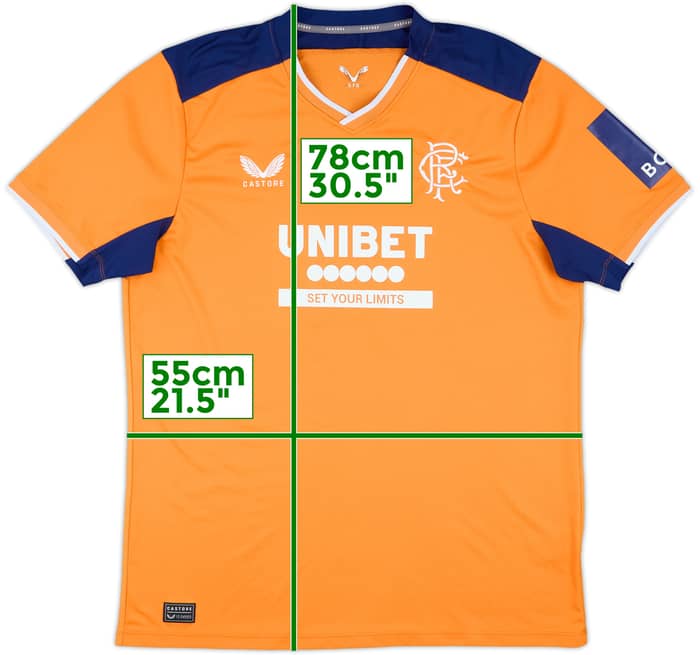2022-23 Rangers Third Shirt - 8/10 - (XL)