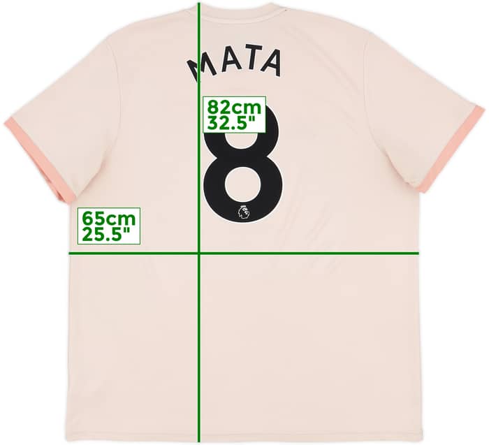2018-19 Manchester United Away Shirt Mata #8 - 7/10 - (XXL)