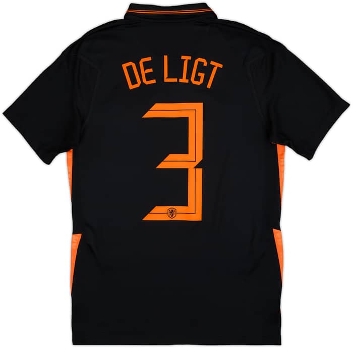 2020-22 Netherlands Away Shirt DeLigt #3 - 10/10 - (S)